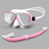 Tempered mask dry snorkel set for adults and kids