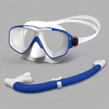 Tempered mask dry snorkel set for adults and kids