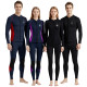 3mm SCR super-stretch two pieces wetsuit long pant top jacket for men and women