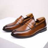 men's genuine leather formal shoes