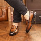 men's genuine leather formal shoes