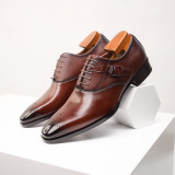 men's genuine leather formal shoes
