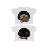 Randomness made street hip-hop printed t-shirt European and American short-sleeved trendy brand loose round neck short-sleeved retro all-match