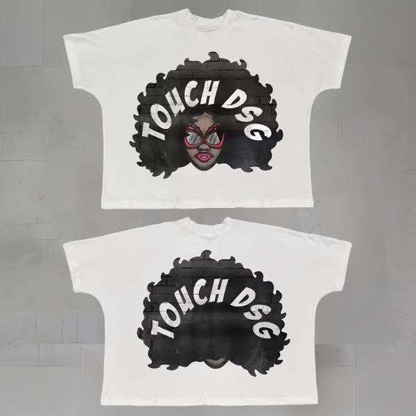 Randomness made street hip-hop printed t-shirt European and American short-sleeved trendy brand loose round neck short-sleeved retro all-match