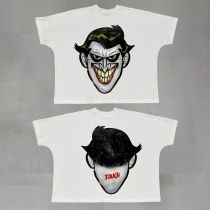 Randomness made street hip-hop printed t-shirt European and American short-sleeved trendy brand loose round neck short-sleeved retro all-match,custom made 100% cotton t-shirts