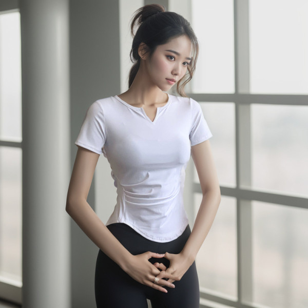 Peach hip European and American hip-lifting slim fit outer wear breathable fitness yoga shorts