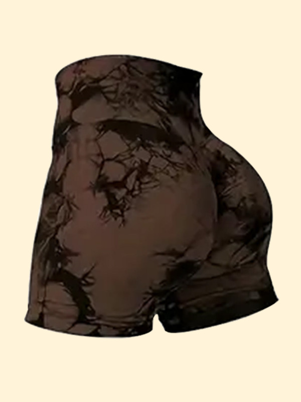 Peach hip European and American hip-lifting slim fit outer wear breathable fitness yoga shorts