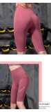 Peach hip European and American hip-lifting slim fit outer wear breathable fitness yoga shorts