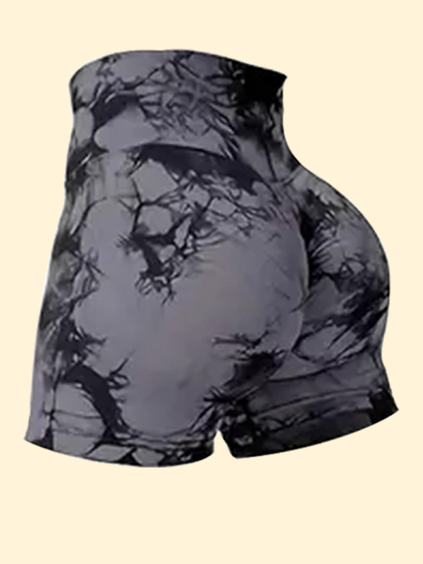 Peach hip European and American hip-lifting slim fit outer wear breathable fitness yoga shorts