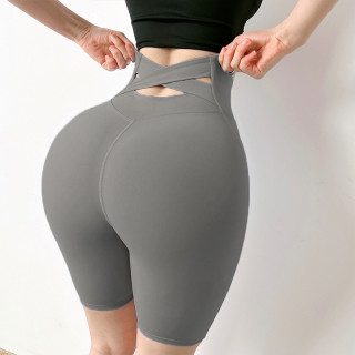 Peach hip European and American hip-lifting slim fit outer wear breathable fitness yoga shorts
