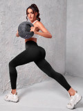 Peach hip European and American hip-lifting slim fit outer wear breathable fitness yoga shorts