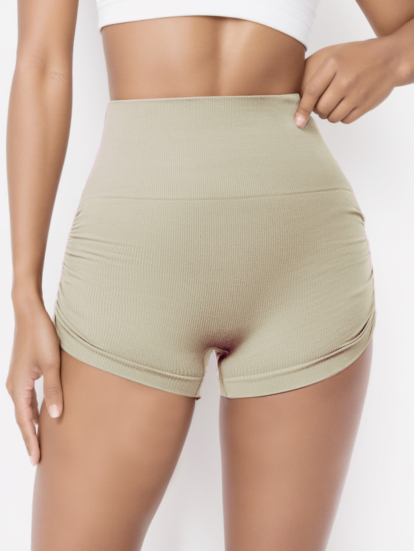 Peach hip European and American hip-lifting slim fit outer wear breathable fitness yoga shorts