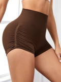 Peach hip European and American hip-lifting slim fit outer wear breathable fitness yoga shorts