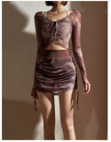 Peach hip European and American hip-lifting slim fit outer wear breathable fitness yoga shorts