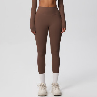 DianDONG Pure color nude feeling skin-friendly sports yoga clothes slim fit stretch T-shirt fitness shorts suit for women