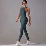 DianDONG Pure color nude feeling skin-friendly sports yoga clothes slim fit stretch T-shirt fitness shorts suit for women