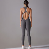 DianDONG Pure color nude feeling skin-friendly sports yoga clothes slim fit stretch T-shirt fitness shorts suit for women