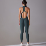 DianDONG Pure color nude feeling skin-friendly sports yoga clothes slim fit stretch T-shirt fitness shorts suit for women