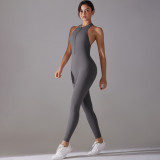 DianDONG Pure color nude feeling skin-friendly sports yoga clothes slim fit stretch T-shirt fitness shorts suit for women