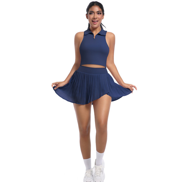 DianDONG Pure color nude feeling skin-friendly sports yoga clothes slim fit stretch T-shirt fitness shorts suit for women