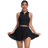 DianDONG Pure color nude feeling skin-friendly sports yoga clothes slim fit stretch T-shirt fitness shorts suit for women