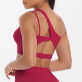 DianDONG Pure color nude feeling skin-friendly sports yoga clothes slim fit stretch T-shirt fitness shorts suit for women