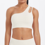 DianDONG Pure color nude feeling skin-friendly sports yoga clothes slim fit stretch T-shirt fitness shorts suit for women