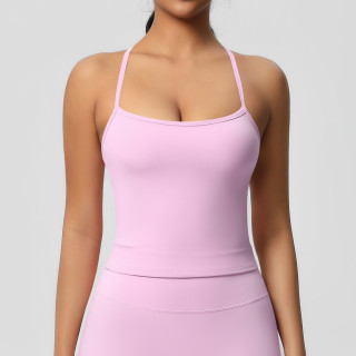 DianDONG Pure color nude feeling skin-friendly sports yoga clothes slim fit stretch T-shirt fitness shorts suit for women
