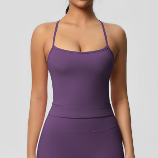 DianDONG Pure color nude feeling skin-friendly sports yoga clothes slim fit stretch T-shirt fitness shorts suit for women