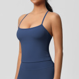 DianDONG Pure color nude feeling skin-friendly sports yoga clothes slim fit stretch T-shirt fitness shorts suit for women