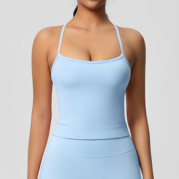DianDONG Pure color nude feeling skin-friendly sports yoga clothes slim fit stretch T-shirt fitness shorts suit for women