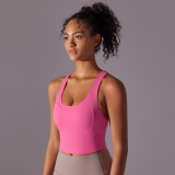 DianDONG Pure color nude feeling skin-friendly sports yoga clothes slim fit stretch T-shirt fitness shorts suit for women