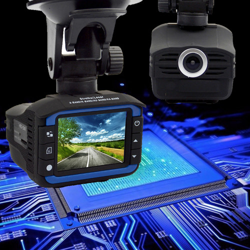 Arvs008 Car Dvr Dash Cam Lens 2 In1 Vehicle Camera Mobile Presence Driving Recorder Anti Radar