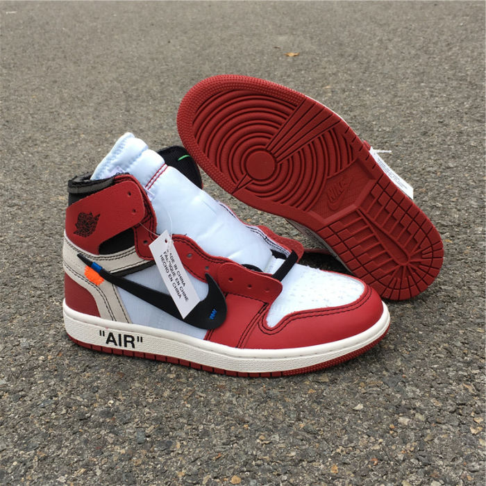 Air Jordan1 Retro High Off-White Chite Chicago The Ten by shootjerseys