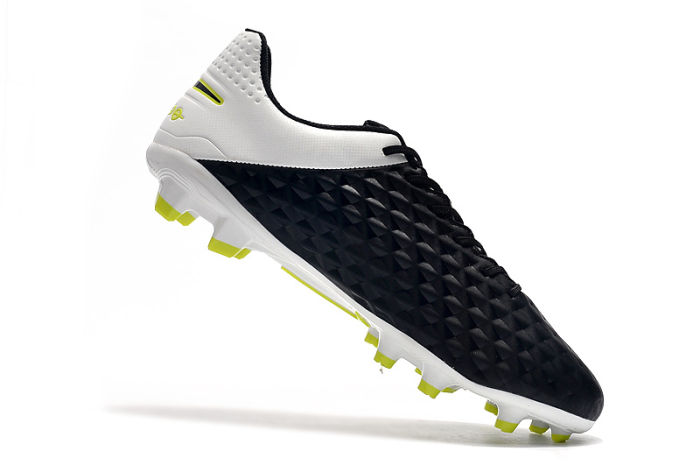 Tiempo Legend VIII Elite FG Football Shoes - White/Black
