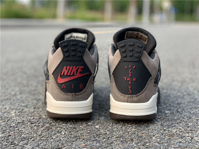 Air Jordan 4 x Travis Scott Olive by shootjerseys