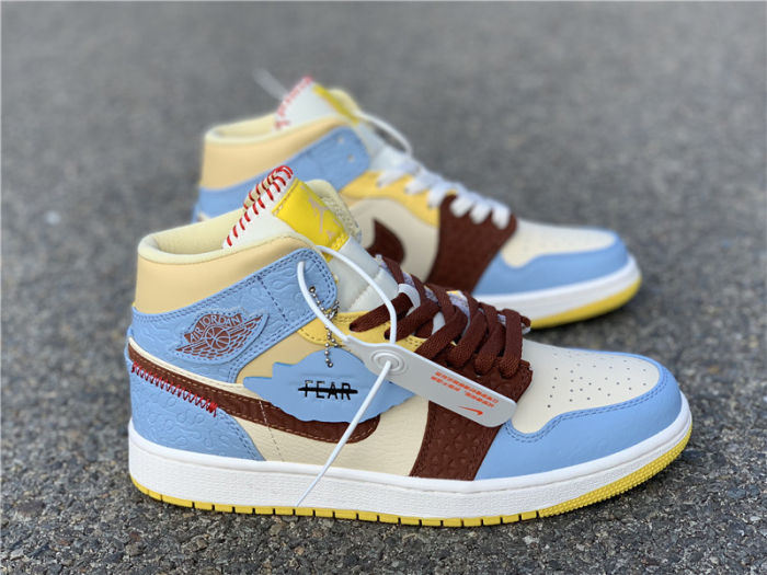 Air Jordan 1 High Mid x Maison Chateau Rouge by shootjerseys