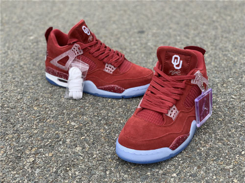 Air Jordan 4 The Oklahoma Sooners PE by shootjerseys
