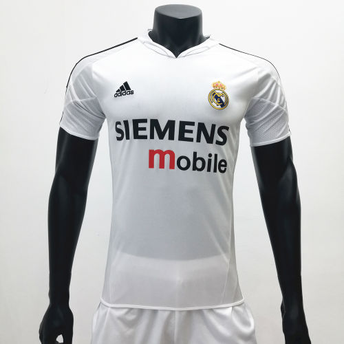 Real Madrid 2004/2005 Home Retro Soccer Jerseys