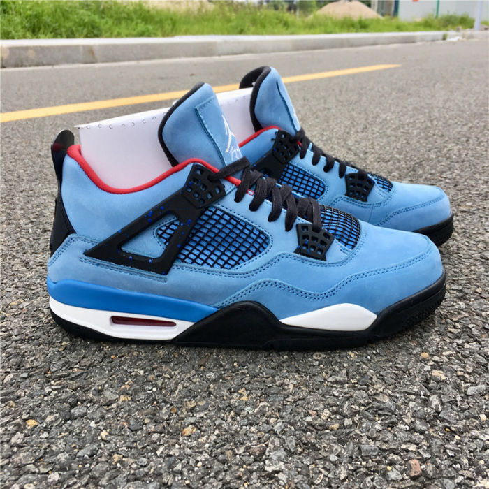 Travis Scott x Air Jordan 4 “Houston Oilers” by shootjerseys