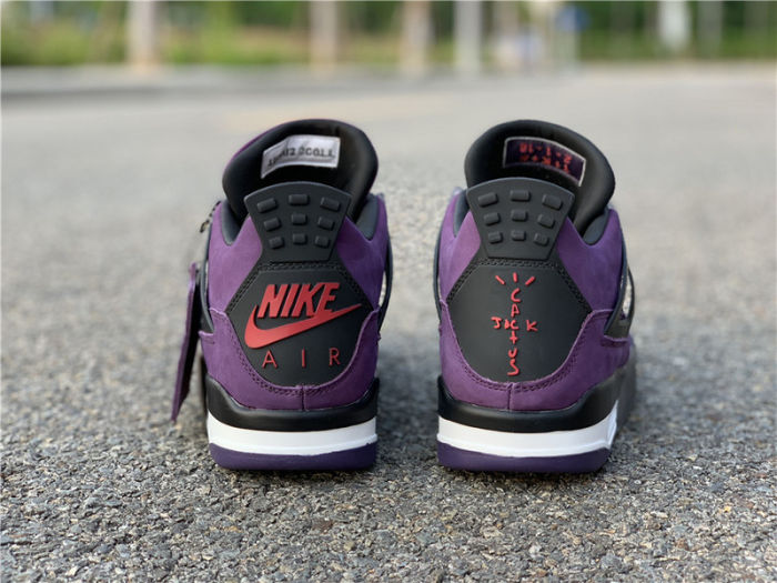 Travis Scott x Air Jordan 4 Purple Suede by shootjerseys
