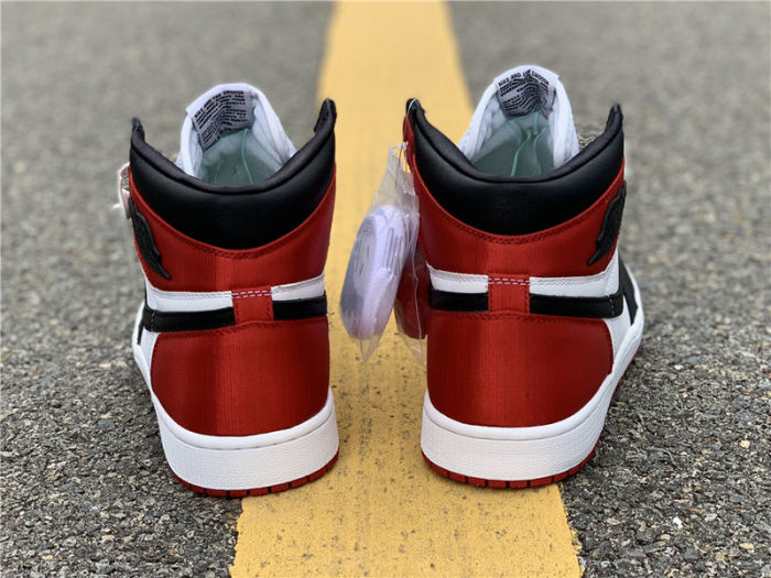 Air Jordan 1 Satin WMNS “Black Toe” by shootjerseys