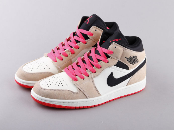 NIKE Air Jordan 1 mid Pink by aclotzone