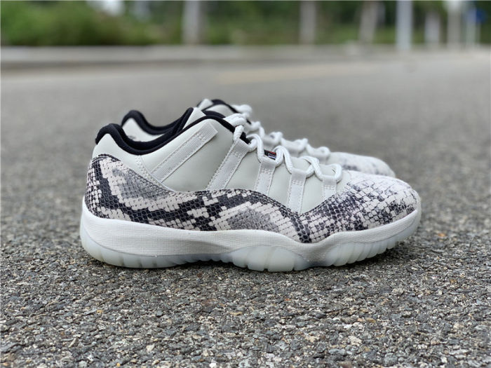Air Jordan 11 Low“Snakeskin”Light Bone by shootjerseys