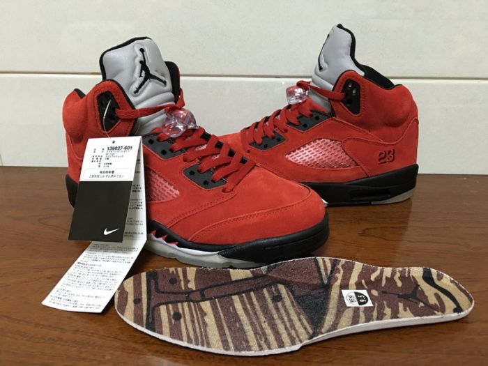 Air Jordan 5 Retro Red Suede by shootjerseys