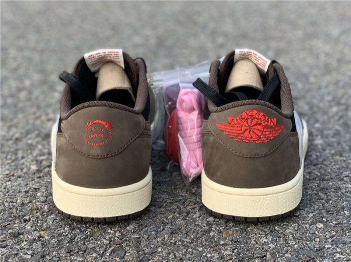 Travis Scott x Air Jordan 1 Low “Dark Mocha” by shootjerseys