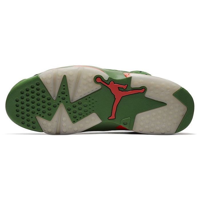 Nike Air Jordan 6 Gatorade AJ6 Green Suede Men's Basketball Shoes Outdoor Sneakers Wear Resistant Cozy Footwear 2018 New AJ5986