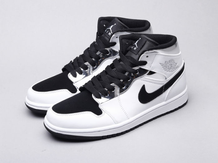 NIKE Air Jordan 1 mid silver by aclotzone