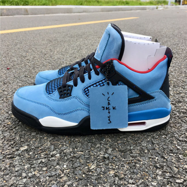 Travis Scott x Air Jordan 4 “Houston Oilers” by shootjerseys