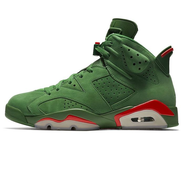 Nike Air Jordan 6 Gatorade AJ6 Green Suede Men's Basketball Shoes Outdoor Sneakers Wear Resistant Cozy Footwear 2018 New AJ5986